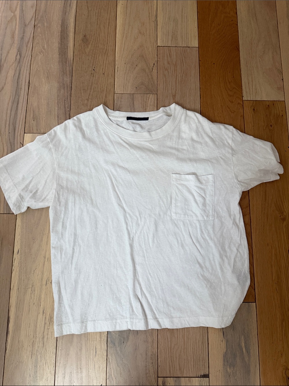 Jenni Kayne White Short-Sleeve Pocket Tee